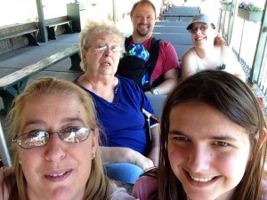 The whole crew on the train