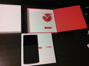 WIth the basic gear (the little red dongle thing is a special tool to open the SIM card tray, in its own cozy!)